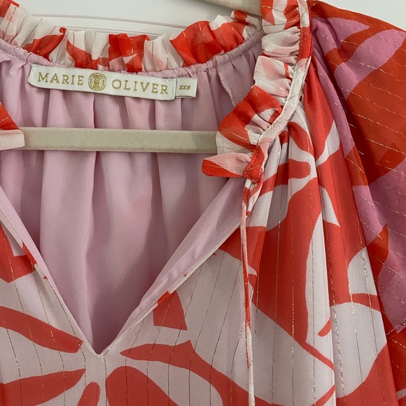 Marie Oliver Pink and Orange Reid Dress - Picture 4 of 4